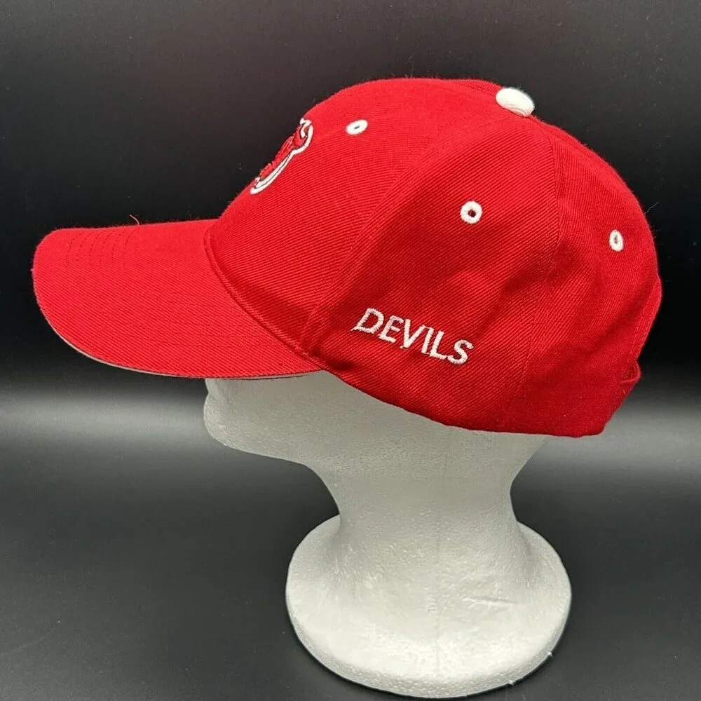 New Jersey Devils Hat Baseball Cap Red Hockey Adjustable Sports NHL
